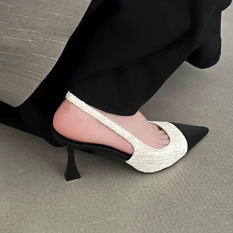 Sandales à semelles épaisses pour femme, chaussures à talons hauts pour le Nouvel An, escarpins à bout ouvert, chaussures souples rehaussantes en éponge