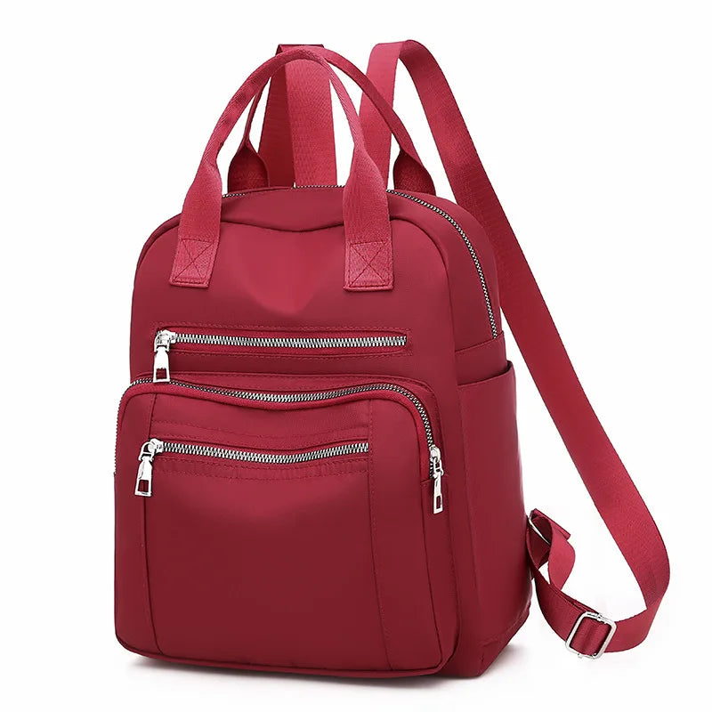 Zaino da donna da viaggio Borse a tracolla Oxford impermeabili casual Borsa da donna di grande capacità Zaino Borsa da scuola nera