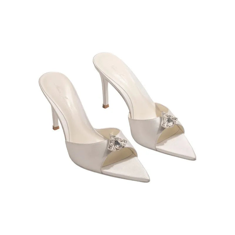 Große spitze High-Heel-Sandalen für Damen im Sommer, neue schmale Absätze für Damen