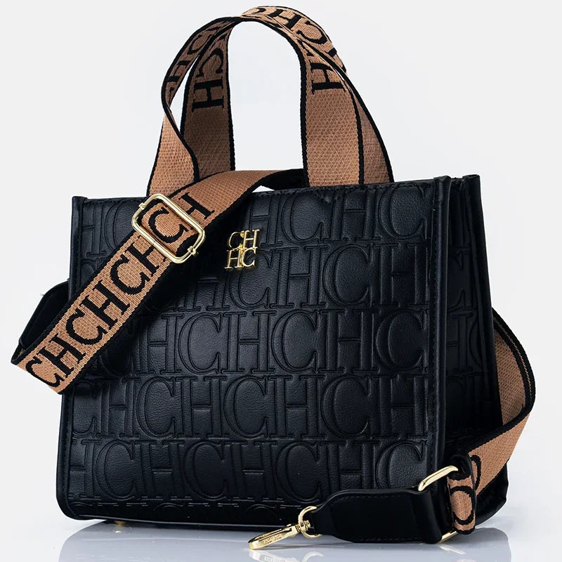 Borse da donna Logo in metallo Casual di grande capacità Designer di marca di lusso leggero 2026 Borsa da donna di nuova moda di alta qualità
