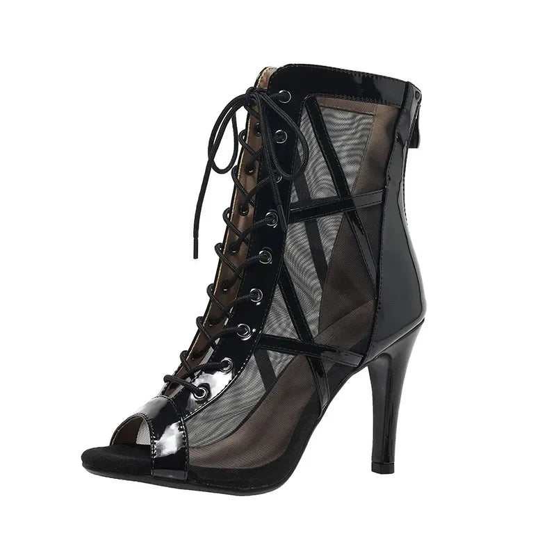 2024 New Brand Party Boots Sexy Stilettos Thin High Heels Footwear Dance Shoes Latin for Ballroom Basic Night Club Womens Shoes