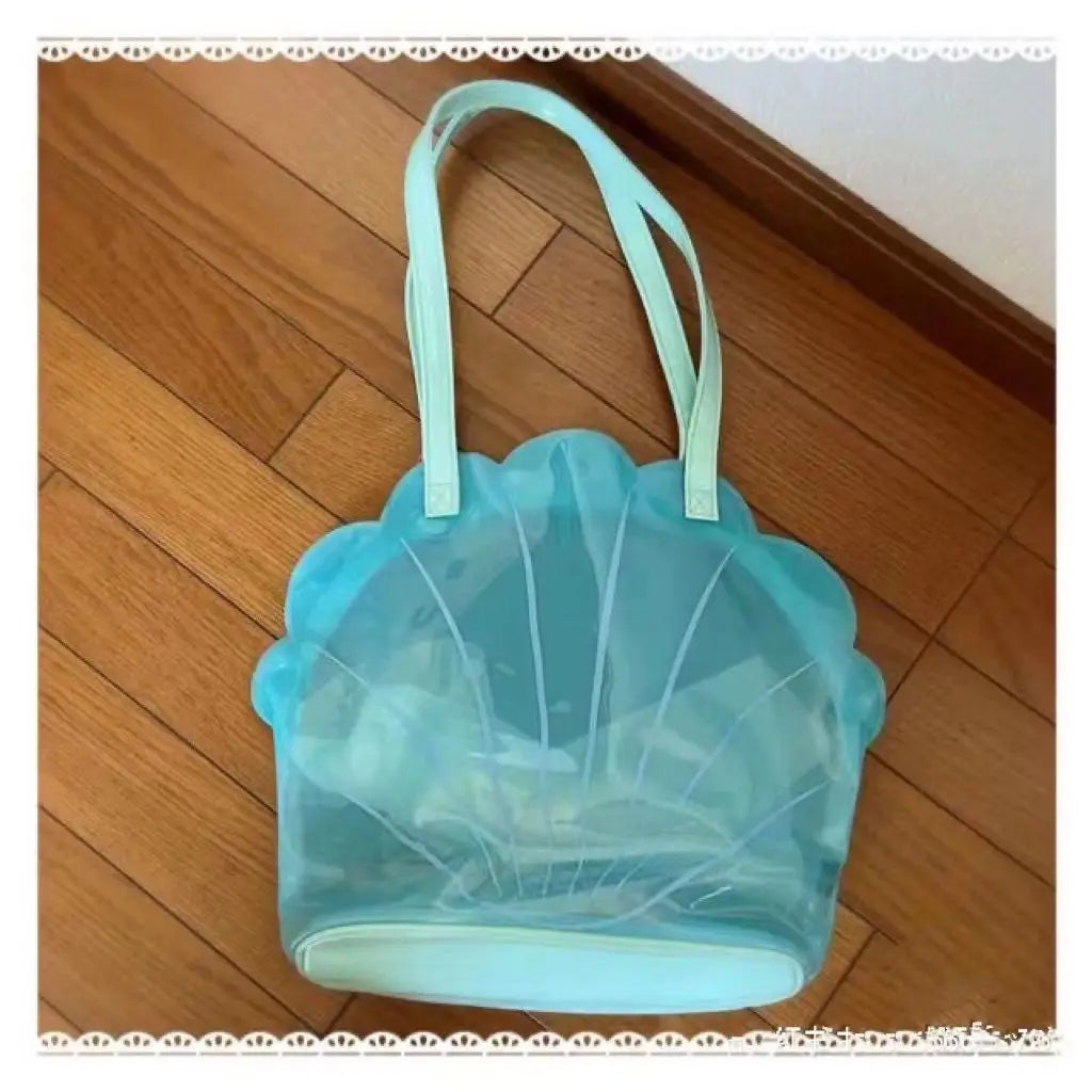 Miyagawa Borsa a conchiglia in PVC trasparente estivo Borsa a tracolla singola Design di nicchia coreano carino per borse a tracolla singole per ragazze
