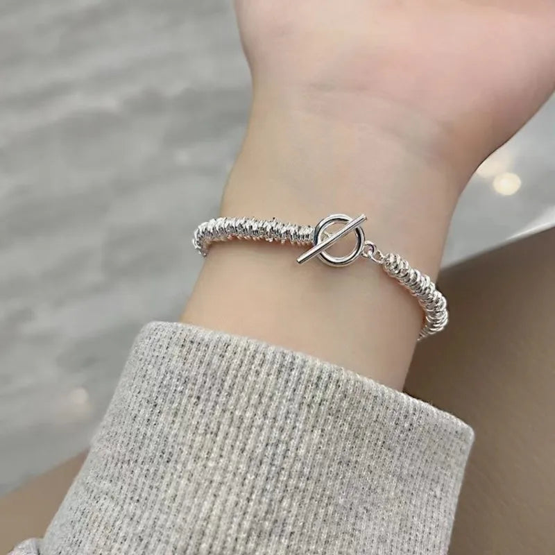 2024 Neuer Trend Sommer OT-Schnalle dicke Kette Schmucksets für Frauen Statement Halskette Armband sexy Urlaubs-Party Schmuckgeschenke