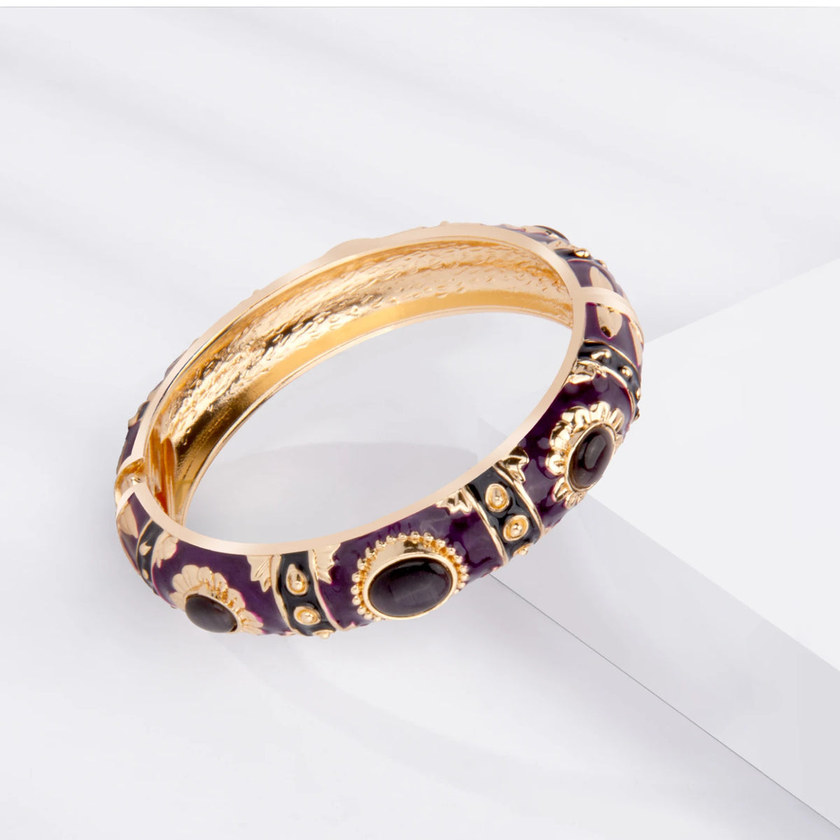 Bracelet en émail pour femmes, jonc à main hawaïen, indien, cloisonné, bijoux africains, bracelets de créateurs bohèmes pour femmes, cadeaux