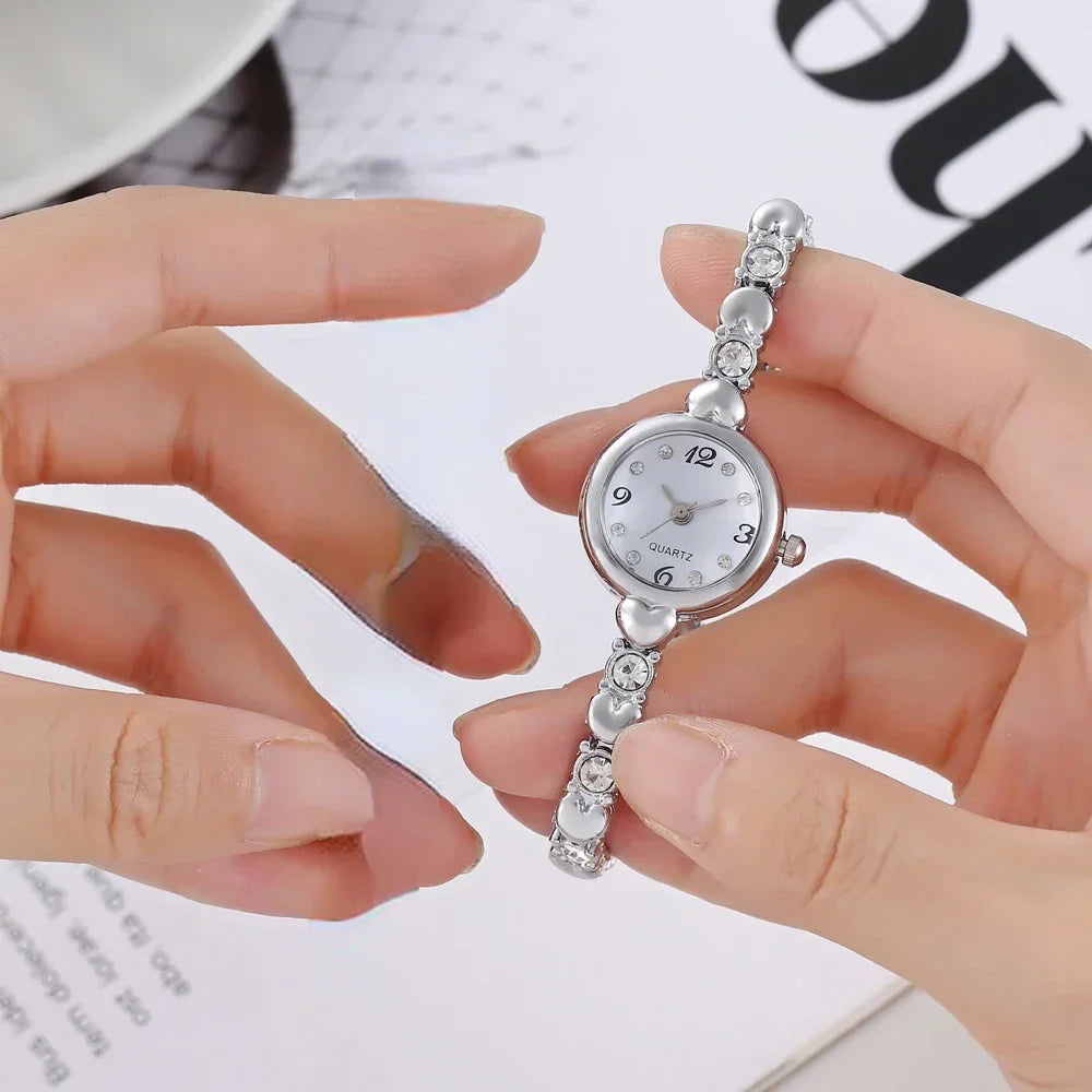 Orologio da Polso Donna in Acciaio Inossidabile, Design Semplice e Alla Moda, Movimento al Quarzo, Lussuoso e Conveniente