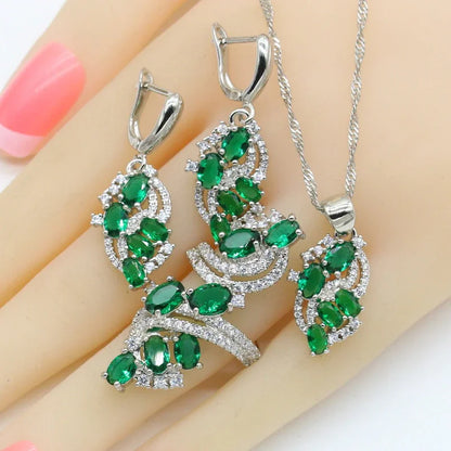 Parures de bijoux de Dubaï pour femmes, mariage, améthyste violette, collier, pendentif, boucles d'oreilles, bague, bracelet, coffret cadeau