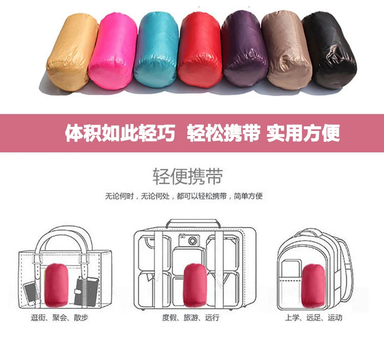 Piumino da donna bianco anatra 2021 nuovo piumino portatile con cappuccio Double face cappotto invernale da donna ultraleggero parka caldo