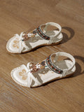Hochwertige Damen-Zehentrenner mit offener Spitze, bequeme, lässige Outdoor-Strandschuhe für den Sommer, leichte, atmungsaktive Hausschuhe