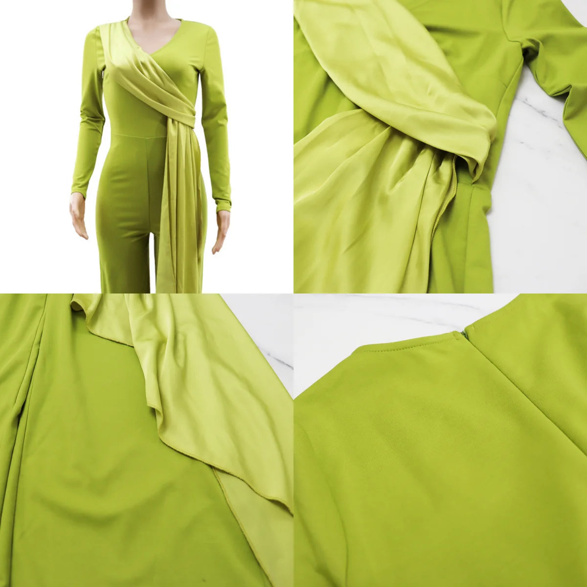 Cy9007 Fashion Ladies Elegant Slim-fit Jumpsuit Solid Color Jumpsuit Slim Fit Single Shoulder Wide Leg Pants for Women