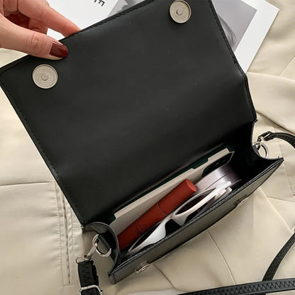Nuove borse a tracolla moda tinta unita borsa a tracolla da viaggio femminile plaid piccole borse a tracolla in pelle PU per donna