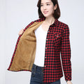2025 Inverno Nuovo Più Spessore In Pile delle Donne Caldo Camicia A Plaid Cappotto Della Signora Casual Giacca di Velluto Magliette E Camicette Marca Calda Donna Vestiti Della Tuta Sportiva