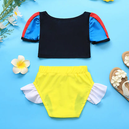 Costume da bagno principessa Sirena Mirabel Isabella Costume da bagno Set Ragazza Estate Beachwear Pool Party Bambini Anna Elsa Rapunzel Costume da bagno