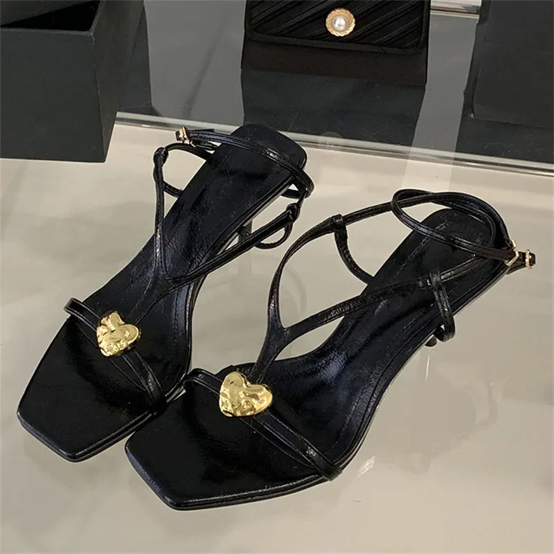 2025 Designer Customized Women's Comfortable Open Toed Red High Heels Sandals Wedding Shoes