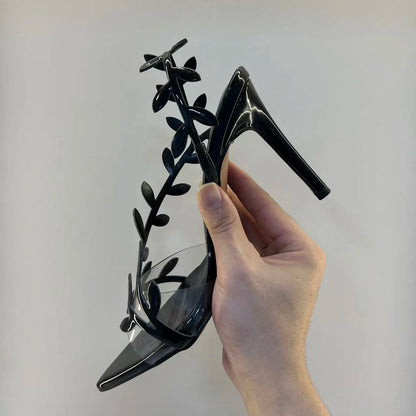 Metal Trendy Fashion Rose Gold Sole Sandals 2025 New Arrival Shoes Woman Heels for Women