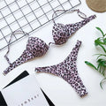 New Sexy V-Bar Bügel-BH Push-up Bikini Damen Bademode Weiblicher Badeanzug Zweiteiliges Set V-Draht-Badeanzug Schwimmen