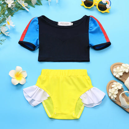 Costume da bagno principessa Sirena Mirabel Isabella Costume da bagno Set Ragazza Estate Beachwear Pool Party Bambini Anna Elsa Rapunzel Costume da bagno