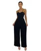 Liu Ming Herbst Winter Damen Sexy Neues Produkt Rückenfrei Locker Lässiger Playsuit Weiblicher Plissierter Overall Weiter Bein Jumpsuit