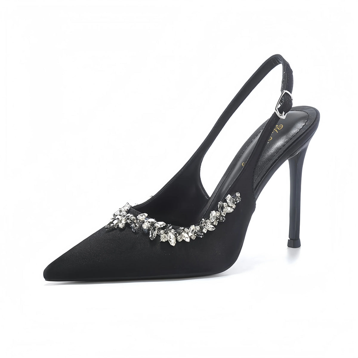 2025 New Factory Price Women's Slingback Shoes Pointed Classic Lai Diamond Sexy Outdoor Wedding Bride Dating High-heeled Sandals