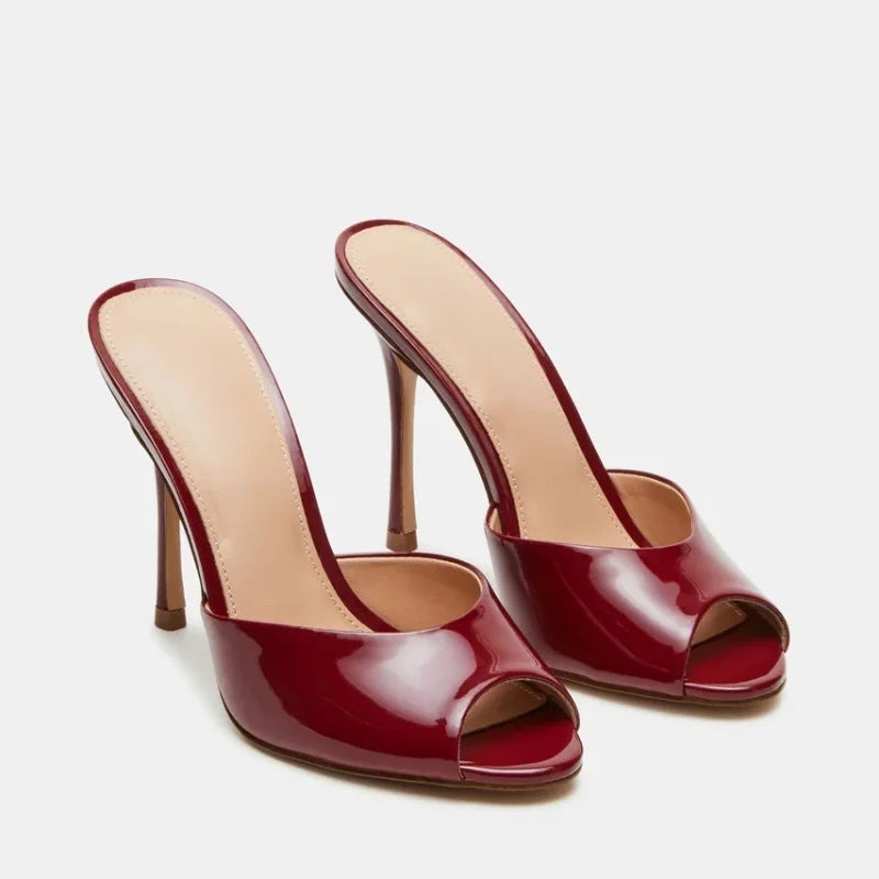 2025 Talons Hauts Antidérapants Sexy Escarpins pour Dames Semelle Intérieure Grande Taille Talon Printemps Extérieur Sandales Légères Bout Pointu Été