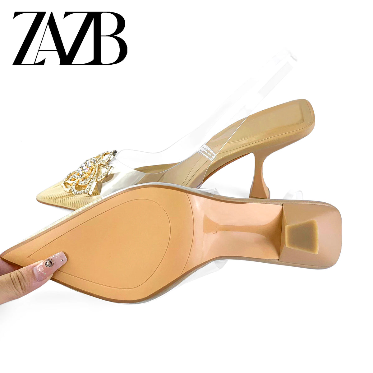 ZAZB Marque sur mesure Cuir Talons Hauts Chaussures pour femmes Sandales Mince Sexy Mariage Mariée Élégant Dames et Chaussures Pour Femmes