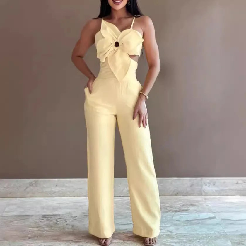 Großhandel Boutique 2026 Sommer Europäische und Amerikanische Mode Lässiger einfarbiger sexy Damen-Jumpsuit