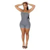 Liu Ming Neue Produkte Sommer Lässig Damen Schmal Ärmellos Neckholder Strickstrampler Damen Shorts Jumpsuit
