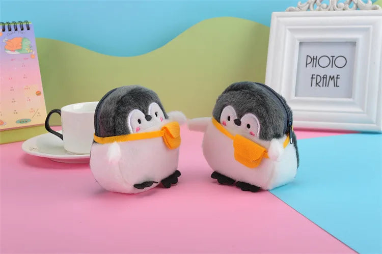 Cartone animato animale ragazzi portamonete in peluche bambini portamonete con cerniera custodia portaoggetti simpatici animali portafogli donna mini borsa regalo per bambini