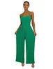 Liu Ming Herbst Winter Damen Sexy Neues Produkt Rückenfrei Locker Lässiger Playsuit Weiblicher Plissierter Overall Weiter Bein Jumpsuit