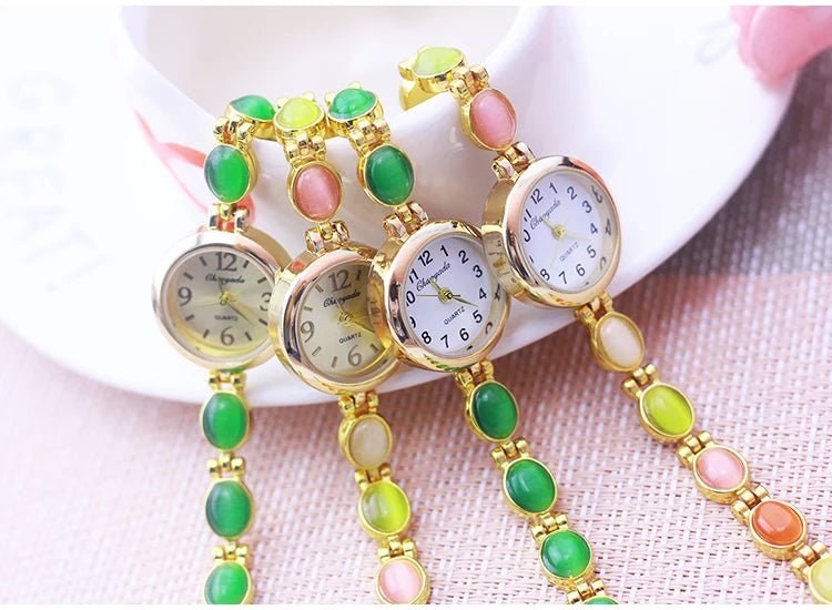 Orologio da Polso da Donna Chaoyada 2026 di Marca Famosa, con Catenella, Regalo per la Mamma, al Quarzo, con Strass, alla Moda, di Lusso
