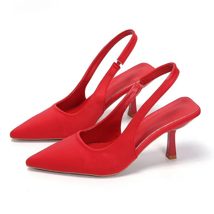 Sandales unies à talons hauts Nouveaux escarpins à bout pointu Escarpins à talons aiguilles pour femmes