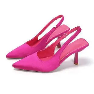 Sandales unies à talons hauts Nouveaux escarpins à bout pointu Escarpins à talons aiguilles pour femmes