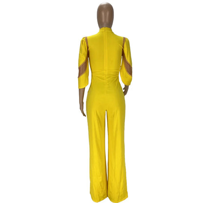 Liu Ming Women's Sexy Mesh Patchwork Bodycon Bodysuit Color Overalls Playsuit for Night Club Party Jumpsuit for Summer