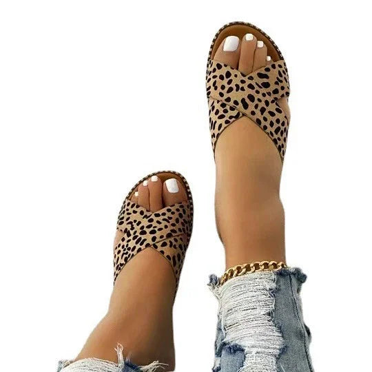 Big Size Women's New Korean Version Ins Flat Sandals for Summer Versatile  Outdoor Wear Non-slip Home Slippers Wear-resistant