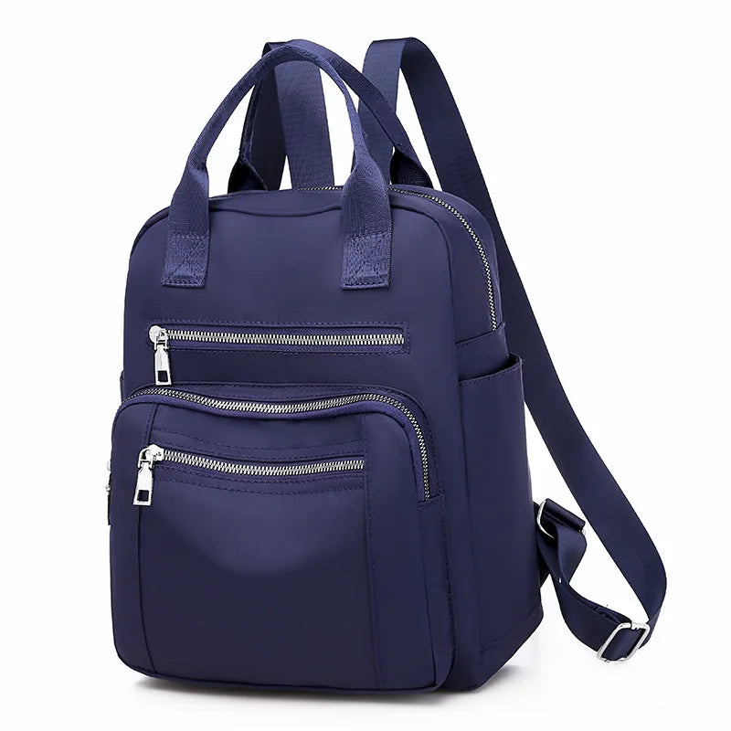 Zaino da donna da viaggio Borse a tracolla Oxford impermeabili casual Borsa da donna di grande capacità Zaino Borsa da scuola nera