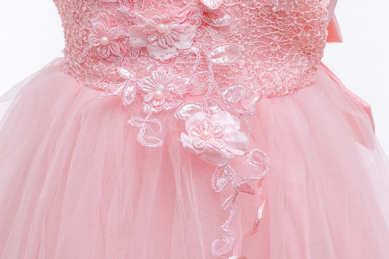 Abiti bianchi da battesimo per bambine, in pizzo, stile principessa, per il primo compleanno, feste di matrimonio, abito lungo con strascico, vestito per neonate, Vestidos