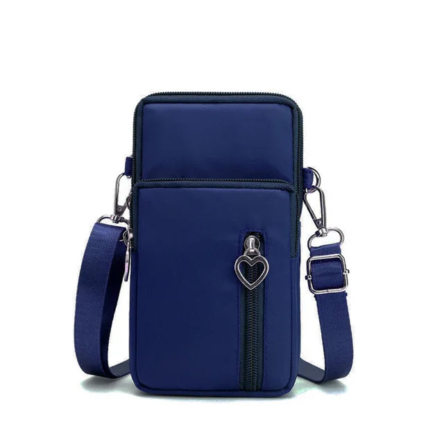 Borse a tracolla per donna Borsa piccola casual multifunzione in nylon impermeabile Custodia per cellulare Borsa a tracolla Borsa sportiva