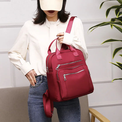 Zaino da donna da viaggio Borse a tracolla Oxford impermeabili casual Borsa da donna di grande capacità Zaino Borsa da scuola nera