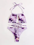 Two Piece Sexy Underwire Push up Bikini Zebra Casual Swimwear Girls Luxury Beachwear