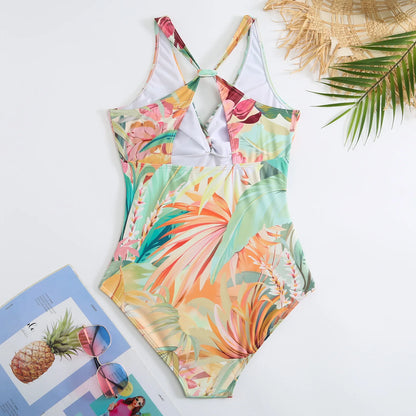 2023 Neues Design Bademode Strandmode Geraffter High Waist Bikini Set mit Überzug Schwimmanzüge Damen Bikinis & Strandmode