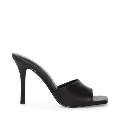 Open Toe Heel Sandals Transparent High Thin Heel Elegant Summer Fashion Trend Sexy Open Counter Type Slip-On Closure for Winter