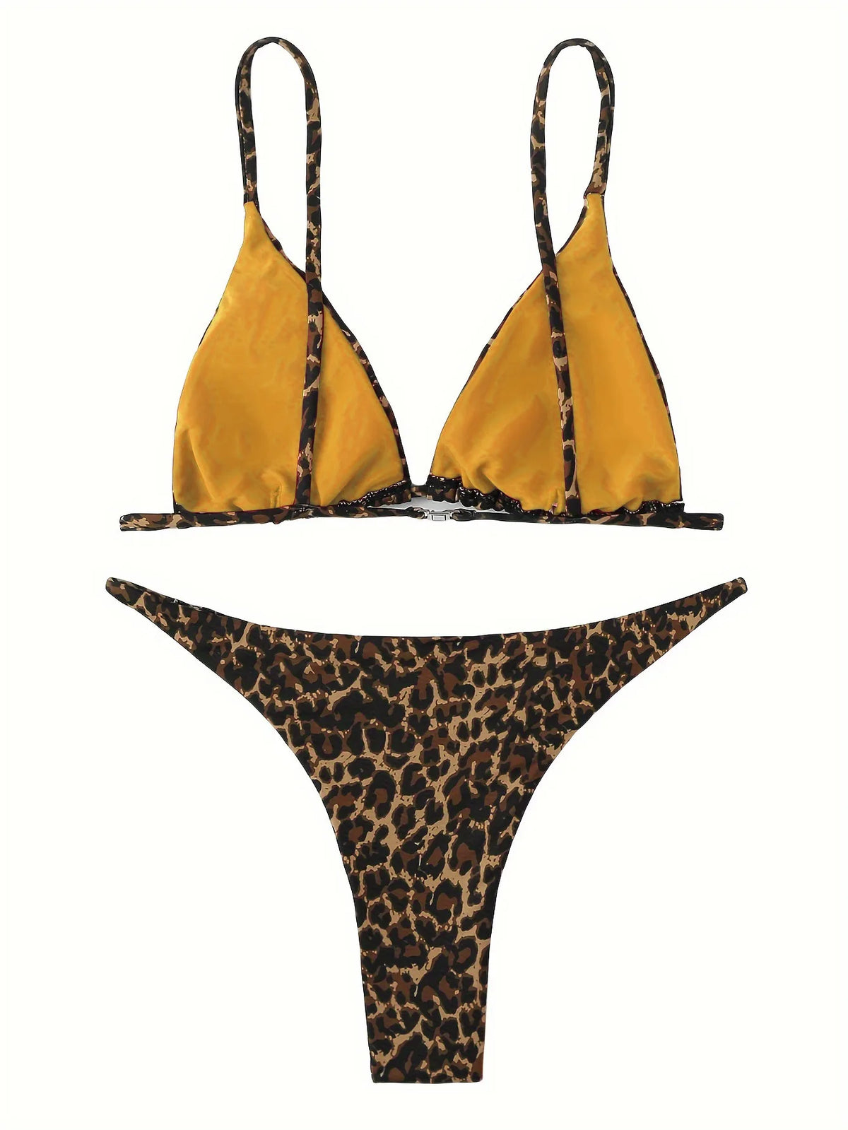 2025 Micro Leopard Bikini Women High Cut Bandage Push up Swimsuit Sexy Bathing Suit Padded Thong Swimwear Summer Beach Vacation