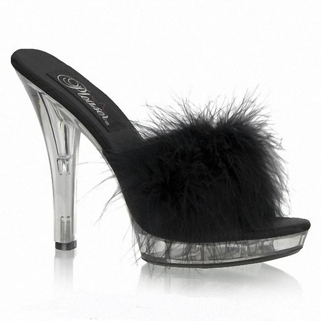 13 cm Transparent Stiletto High Heels Anti-Slip Fashion Summer Sandals Leaky Toe Platform Sexy Stripper Large Leaky Toe for Club