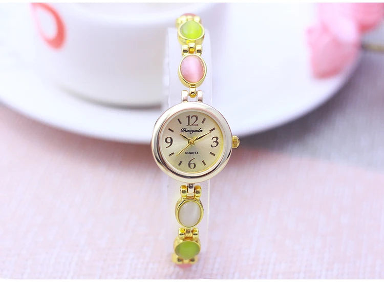 Orologio da Polso da Donna Chaoyada 2026 di Marca Famosa, con Catenella, Regalo per la Mamma, al Quarzo, con Strass, alla Moda, di Lusso