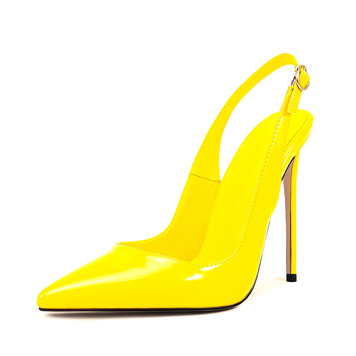 Large Size High Heel Summer Dress Pumps Pointy Toe Back Strap Sandals Slim Slingbacks Lightweight and Soft for Autumn