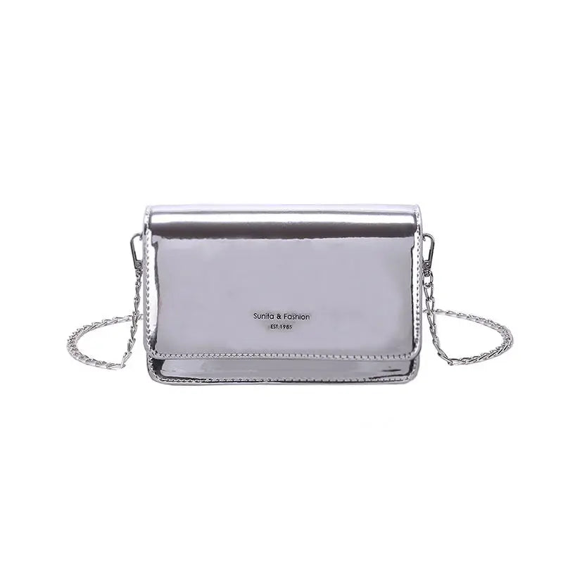 Borse da donna con patta Laser borsa a tracolla a catena a specchio borsa piccola da donna borsa a tracolla da donna borsa a tracolla