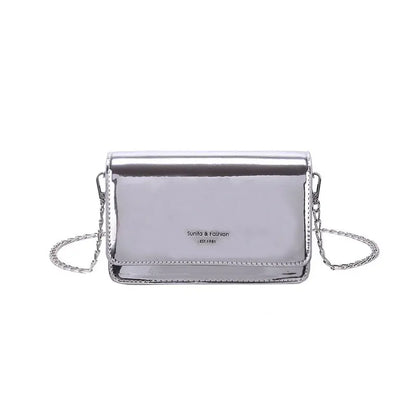 Borse da donna con patta Laser borsa a tracolla a catena a specchio borsa piccola da donna borsa a tracolla da donna borsa a tracolla