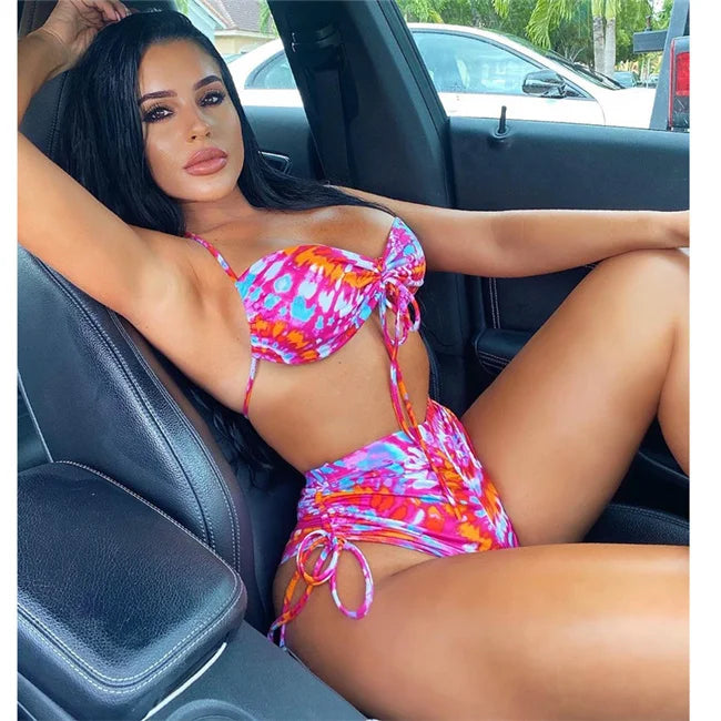 Neuer sexy Damen-Strand-Bikini-Schwimmanzug, 2-teilig
