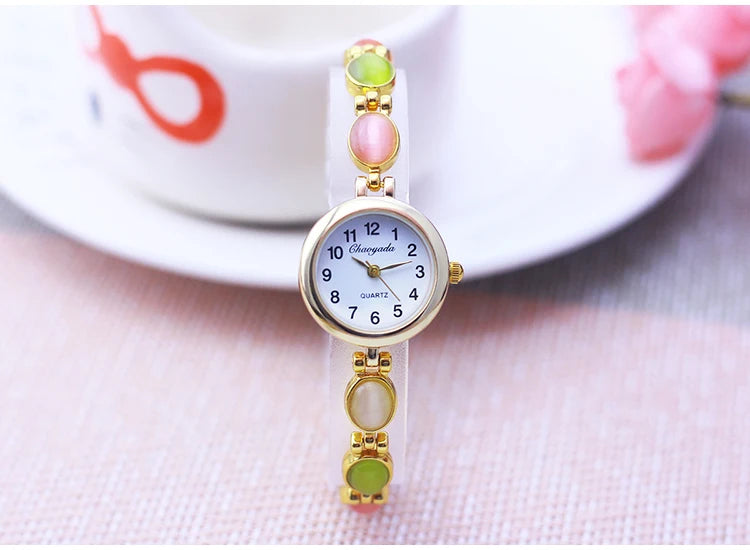 Orologio da Polso da Donna Chaoyada 2026 di Marca Famosa, con Catenella, Regalo per la Mamma, al Quarzo, con Strass, alla Moda, di Lusso