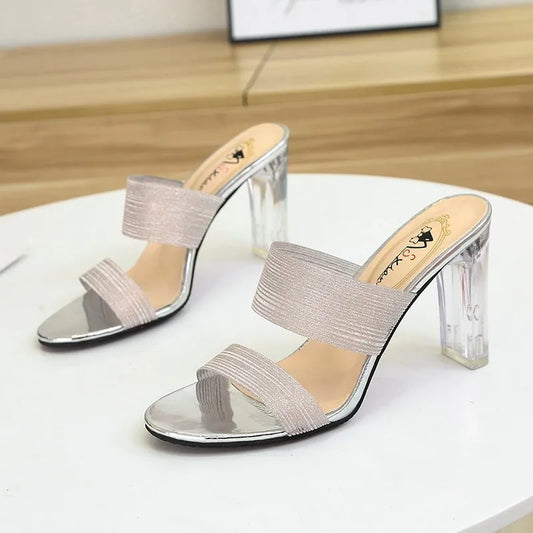 Sandales populaires et sexy pour femmes, vente directe d'usine, chaussures de soirée à strass, sandales d'été à talons hauts pour femmes