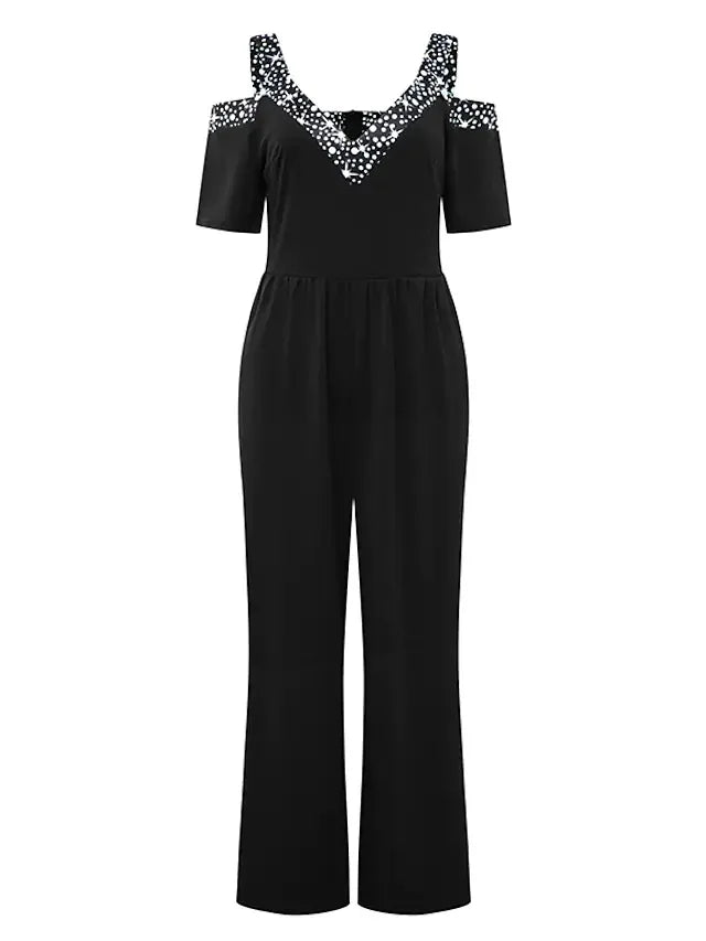 Neu eingetroffen: Damen Casual Jumpsuits, einfarbig, perlenbestickt, ärmellos, Bodycon, elegant, für Damen und Übergrößen